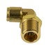 WA01-5821 by WORLD AMERICAN - Air Brake Air Line Elbow - Brass, 3/8" Tube Dia.-1/2" Pipe Thread, Male, Push-In