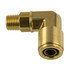 WA01-5822 by WORLD AMERICAN - Air Brake Air Line Elbow - Brass, 1/2" Tube Dia.-1/4" Pipe Thread, Male, Push-In