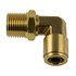 WA01-5824 by WORLD AMERICAN - Air Brake Air Line Elbow - Brass, 1/2" Tube Dia.-1/2" Pipe Thread, Male, Push-In