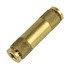 WA01-5828 by WORLD AMERICAN - Air Brake Air Line Union - Brass, 1/4" Tube Diameter, Push-On