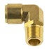 WA01-5826 by WORLD AMERICAN - Air Brake Air Line Elbow - Brass, 5/8" Tube Dia-1/2" PipeThread, Male, Push-In