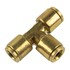 WA01-5834 by WORLD AMERICAN - Air Brake Air Line Tee - Brass, 3/8 in. Tube Diameter, Push-In