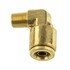 WA01-5840 by WORLD AMERICAN - Air Brake Air Line Elbow - Brass, 3/8" Tube Dia.-1/8" Pipe Thread, 90 Degree, Male