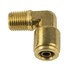 WA01-5841 by WORLD AMERICAN - Air Brake Air Line Elbow - Brass, 3/8" Tube Dia.-1/4" Pipe Thread, 90 Degree, Male