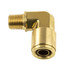 WA01-5843 by WORLD AMERICAN - Air Brake Air Line Elbow - Brass, 1/2" Tube Dia.-1/4" Pipe Thread, 90 Degree, Male