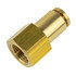 WA01-5852 by WORLD AMERICAN - Air Brake Air Line Connector Fitting - Brass, 3/8"-3/8" Tube Diameter, Female,Push-In