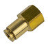 WA01-5852 by WORLD AMERICAN - Air Brake Air Line Connector Fitting - Brass, 3/8"-3/8" Tube Diameter, Female,Push-In