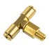 WA01-5861 by WORLD AMERICAN - Air Brake Air Line Thread Branch Tee - Brass, 1/4" Tube Dia-1/8" Pipe Thread, Male