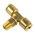 WA01-5863 by WORLD AMERICAN - Air Brake Air Line Thread Branch Tee - Brass, 3/8" Tube Dia.-1/4" Pipe Thread, Male