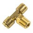 WA01-5864 by WORLD AMERICAN - Air Brake Air Line Thread Branch Tee - Brass, 3/8" Tube Dia.-3/8" Pipe Thread, Male