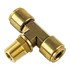 WA01-5865 by WORLD AMERICAN - Air Brake Air Line Thread Branch Tee - Brass, 1/2" Tube Dia.-3/8" Pipe Thread, Male