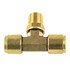 WA01-5865 by WORLD AMERICAN - Air Brake Air Line Thread Branch Tee - Brass, 1/2" Tube Dia.-3/8" Pipe Thread, Male