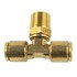 WA01-5864 by WORLD AMERICAN - Air Brake Air Line Thread Branch Tee - Brass, 3/8" Tube Dia.-3/8" Pipe Thread, Male