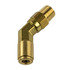 WA01-5868 by WORLD AMERICAN - Air Brake Air Line Elbow - Brass, 1/4" Tube Dia.-1/4" Pipe Thread, 45 Deg. Elbow, Male