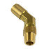 WA01-5868 by WORLD AMERICAN - Air Brake Air Line Elbow - Brass, 1/4" Tube Dia.-1/4" Pipe Thread, 45 Deg. Elbow, Male