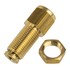 WA01-5879 by WORLD AMERICAN - Bulkhead Union Fitting - Brass, 1/4" Tube Dia. - 1/4" Pipe Thread