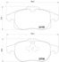 355012681 by HELLA - Disc Brake Pad Set