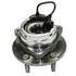 402.62018E by CENTRIC - C-Tek Standard Hub and Bearing Assembly; With Integral ABS