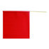 49893-15 by ANCRA - Safety Flag - 18 in. x 18 in., Red Cotton Dowel Flag
