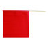 49893-16 by ANCRA - Safety Flag - 18 in. x 18 in., Red Jersey Mesh Dowel Flag