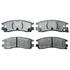 ACDelco 17D698 Disc Brake Pad Set Organic Rear Disc Brake Pad Set