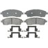 17D757MH by ACDELCO - Semi-Metallic Rear Disc Brake Pad Set