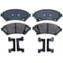17D818MH by ACDELCO - Semi-Metallic Front Disc Brake Pad Set