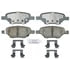 17D1033CH by ACDELCO - Ceramic Rear Disc Brake Pad Set