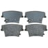 17D1057AM by ACDELCO - Semi-Metallic Rear Disc Brake Pad Set