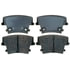 17D1057C by ACDELCO - Ceramic Rear Disc Brake Pad Set