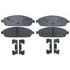 17D1080CH by ACDELCO - Ceramic Front Disc Brake Pad Set