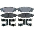 17D1114CH by ACDELCO - Ceramic Rear Disc Brake Pad Set