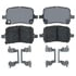 ACDelco 17D1160CH Ceramic Front Disc Brake Pad Set
