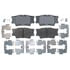 17D1212CH by ACDELCO - Ceramic Rear Disc Brake Pad Set