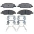 17D1345CH by ACDELCO - Ceramic Front Disc Brake Pad Set