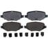 17D1377CH by ACDELCO - Ceramic Rear Disc Brake Pad Set