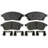 ACDelco 17D1422CH Ceramic Front Disc Brake Pad Set