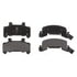 17D289M by ACDELCO - Semi-Metallic Front Disc Brake Pad Set