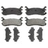 17D636 by ACDELCO - Organic Rear Disc Brake Pad Set