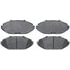 ACDelco 17D748MX Severe Duty Semi-Metallic Front Disc Brake Pad Set