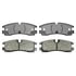 17D754 by ACDELCO - Organic Rear Disc Brake Pad Set