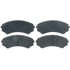 17D867 by ACDELCO - Organic Front Disc Brake Pad Set