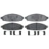 17D931MHPV by ACDELCO - Semi-Metallic Performance Front Disc Brake Pad Set for Fleet/Police