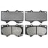 17D976M by ACDELCO - Semi-Metallic Front Disc Brake Pad Set