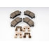 171-1098 by ACDELCO - Rear Disc Brake Pad Kit with Brake Pads and Clips