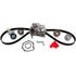 ACDelco TCKWP307A Engine Timing Belt Kit with Water Pump Timing Belt and Water Pump Kit with Tensioner and 3 Idler Pulleys