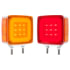 STL153ARPBB by OPTRONICS - Square dual face red/yellow pedestal mount light