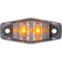 MCL131AC210B by OPTRONICS - Clear lens yellow marker/clearance light