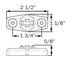 MCL14CABF by OPTRONICS - Clear lens yellow marker/clearance light