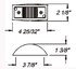 MC81RB by OPTRONICS - Red surface mount marker/clearance light